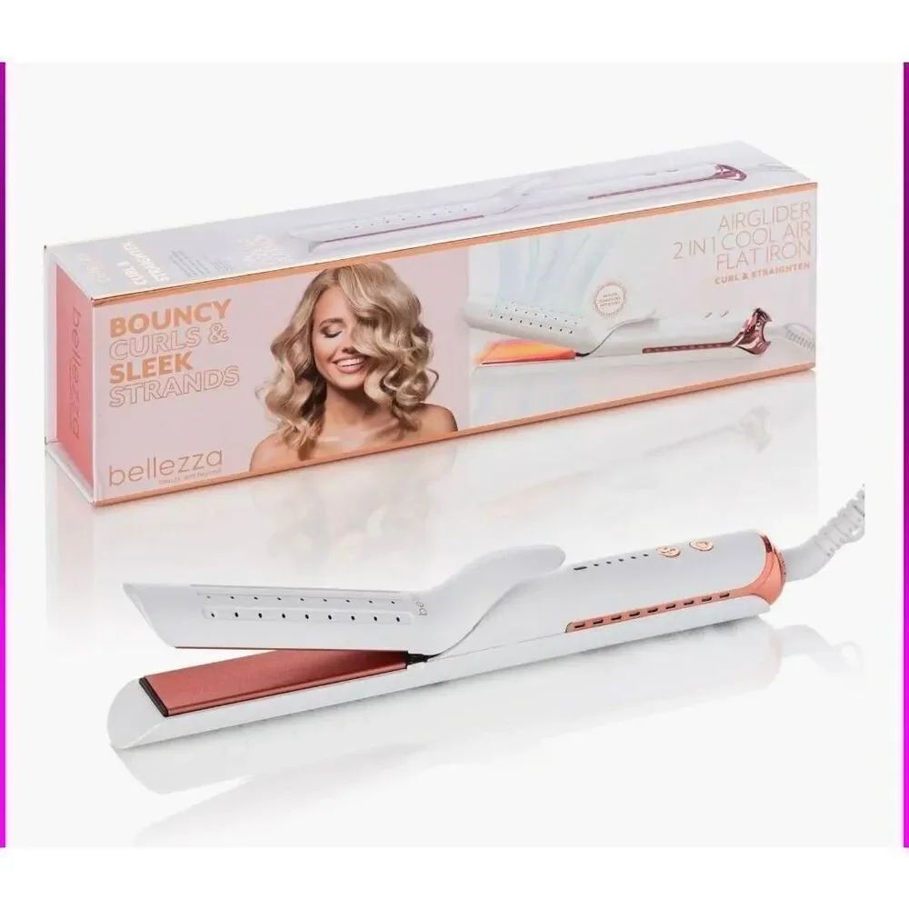 Cortex Beauty Airglider 2-in-1 Cool Air Flat Iron/Curler